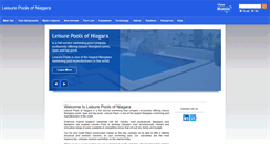 Desktop Screenshot of leisurepoolsofniagara.com
